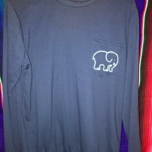 Navy blue long sleeve Ivory Ella T shirt